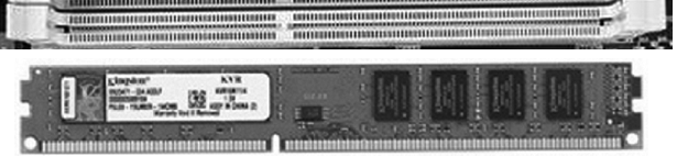 台式机的DDR3内存条和内存插槽